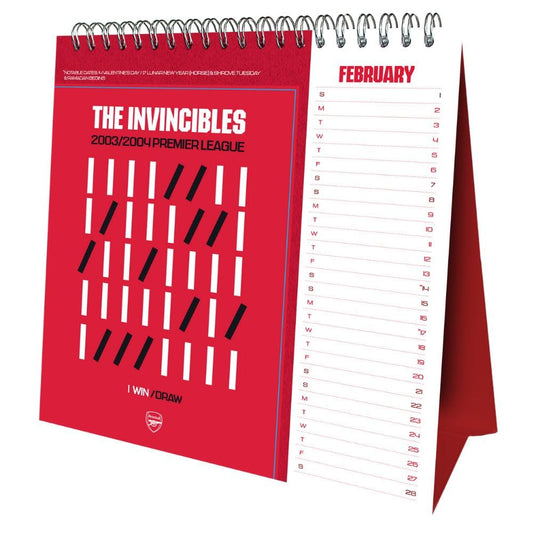 Arsenal FC Desktop Calendar 2026