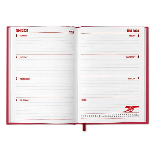 Arsenal FC A5 Diary 2026