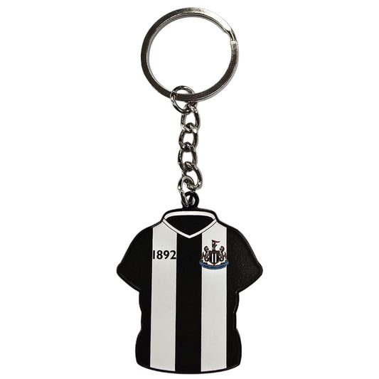 Newcastle United FC Home Shirt Keyring & Badge Set