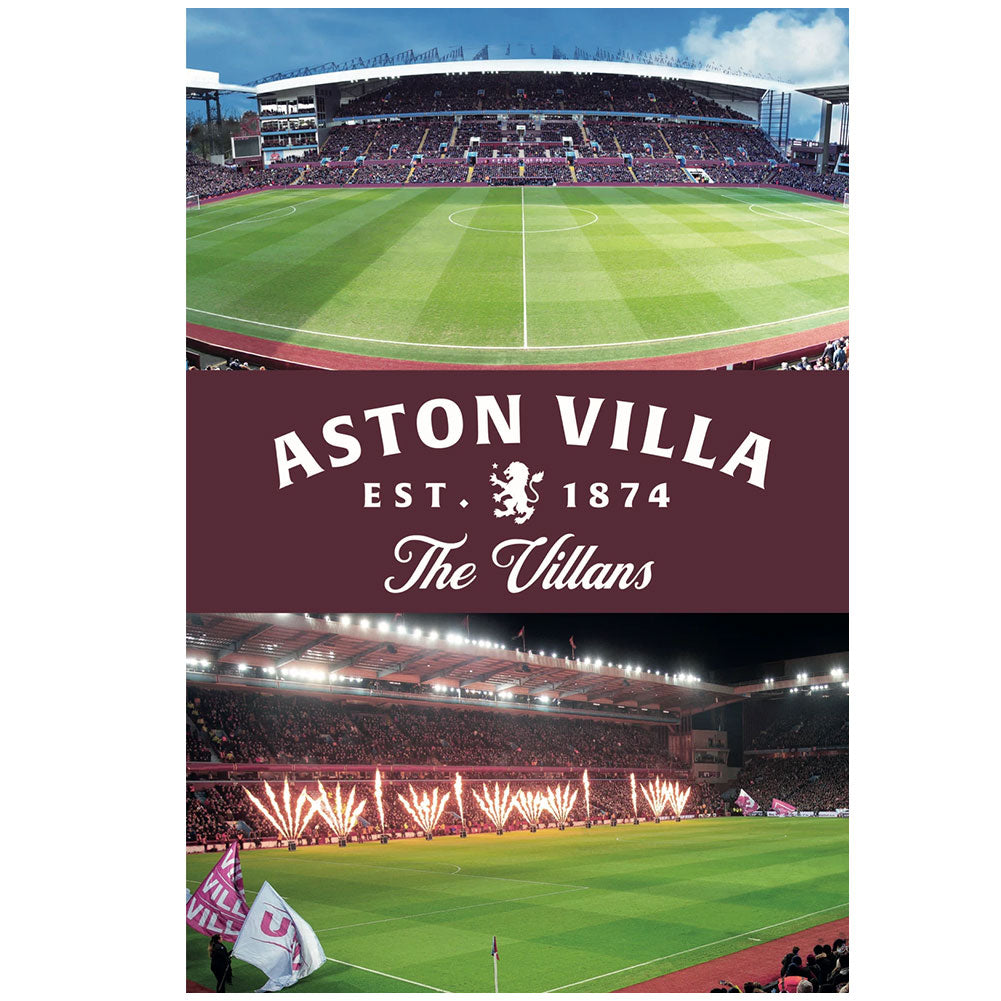 Aston Villa FC 3D Lenticular Birthday Card