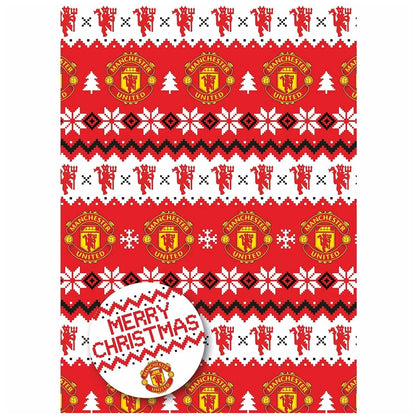 Manchester United FC Christmas Gift Wrap