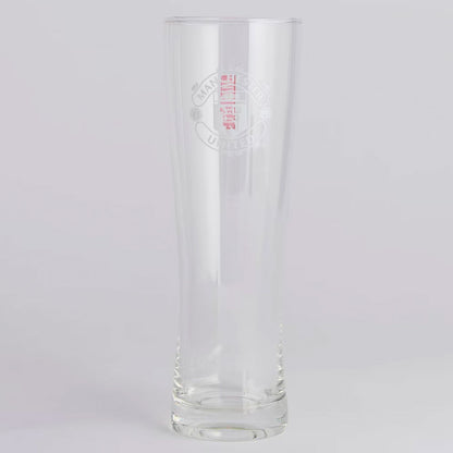 Manchester United FC Mono Crest Tall Beer Glass