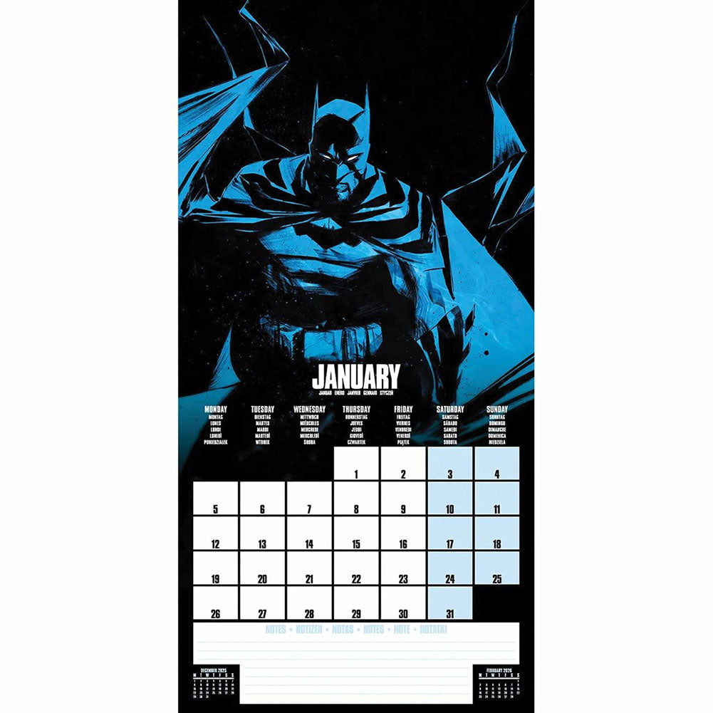 Batman Square Calendar 2026