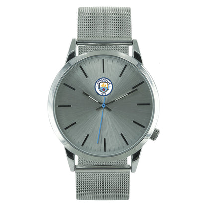 Manchester City FC Mens Mesh Strap Watch