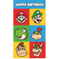 Super Mario Birthday Card With Stickers
