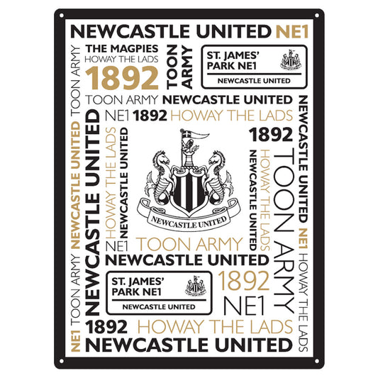 Newcastle United FC Large Montage Sign
