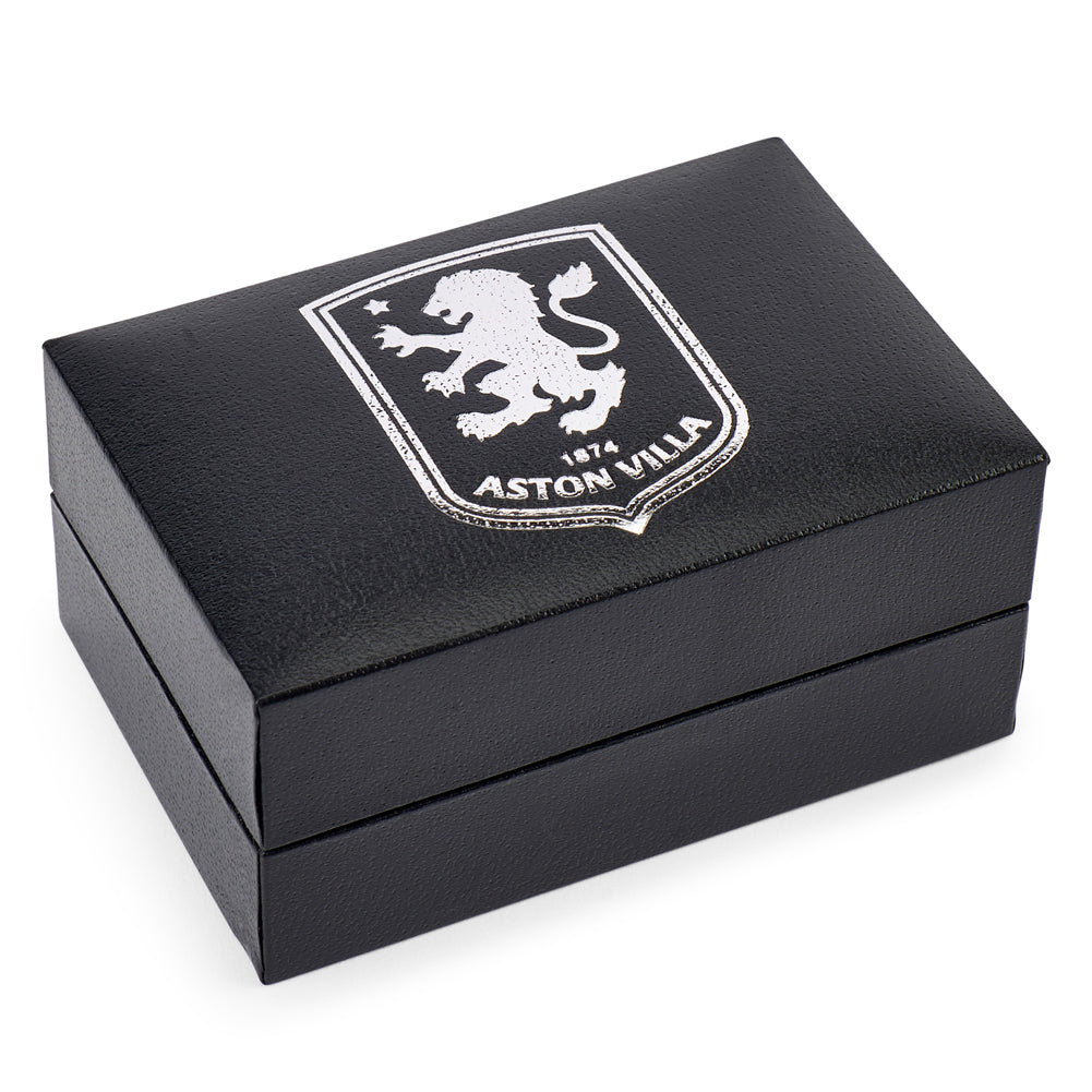 Aston Villa FC Silver Plated Formed Cufflinks
