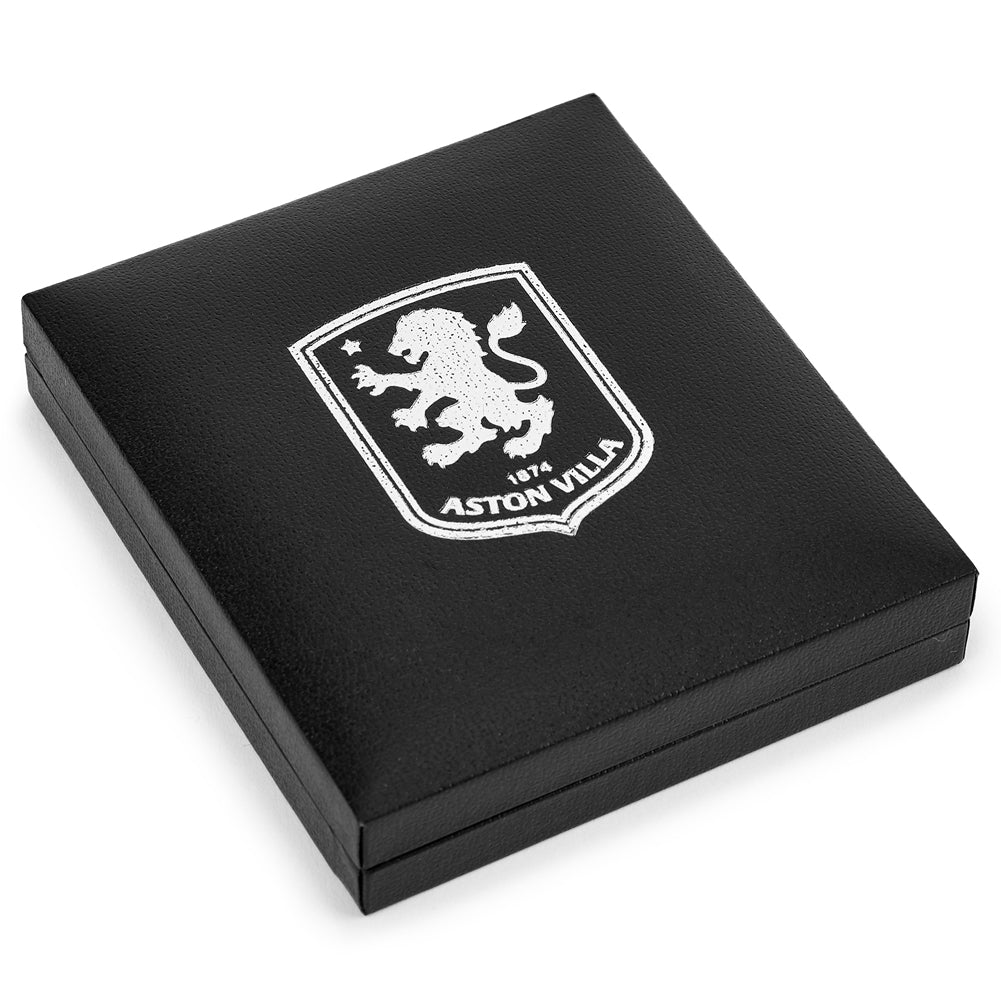 Aston Villa FC Silver Plated Boxed Pendant LN