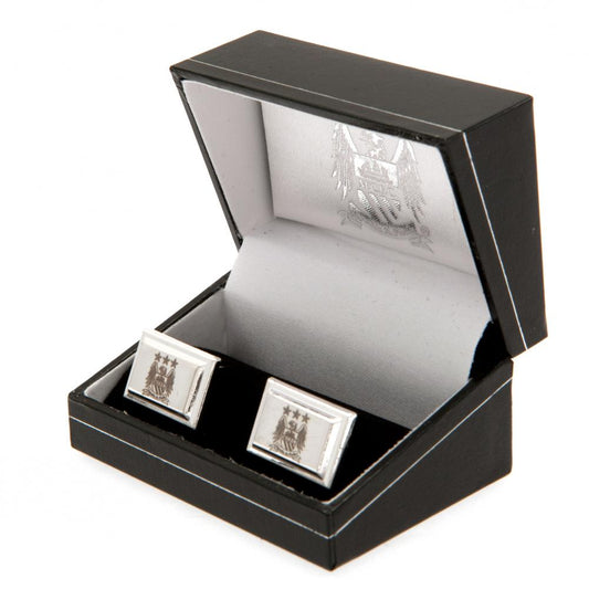 Manchester City FC Silver Plated Cufflinks EC