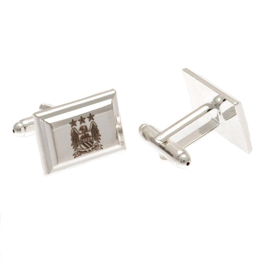 Manchester City FC Silver Plated Cufflinks EC