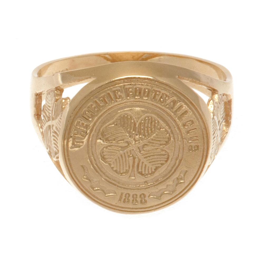 Celtic FC 9ct Gold Crest Ring Large