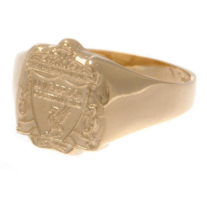 Liverpool FC 9ct Gold Crest Ring Large