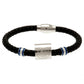 Leicester City FC Colour Ring Leather Bracelet