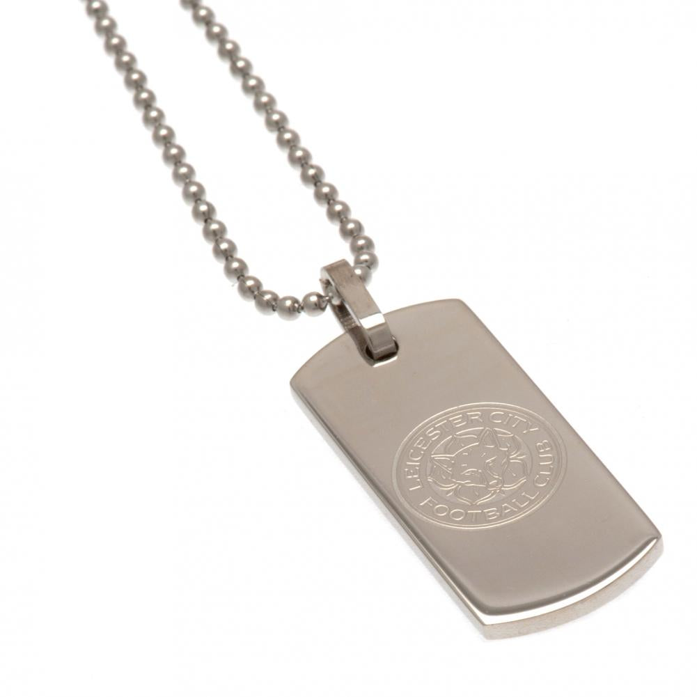 Leicester City FC Narrow Dog Tag & Chain