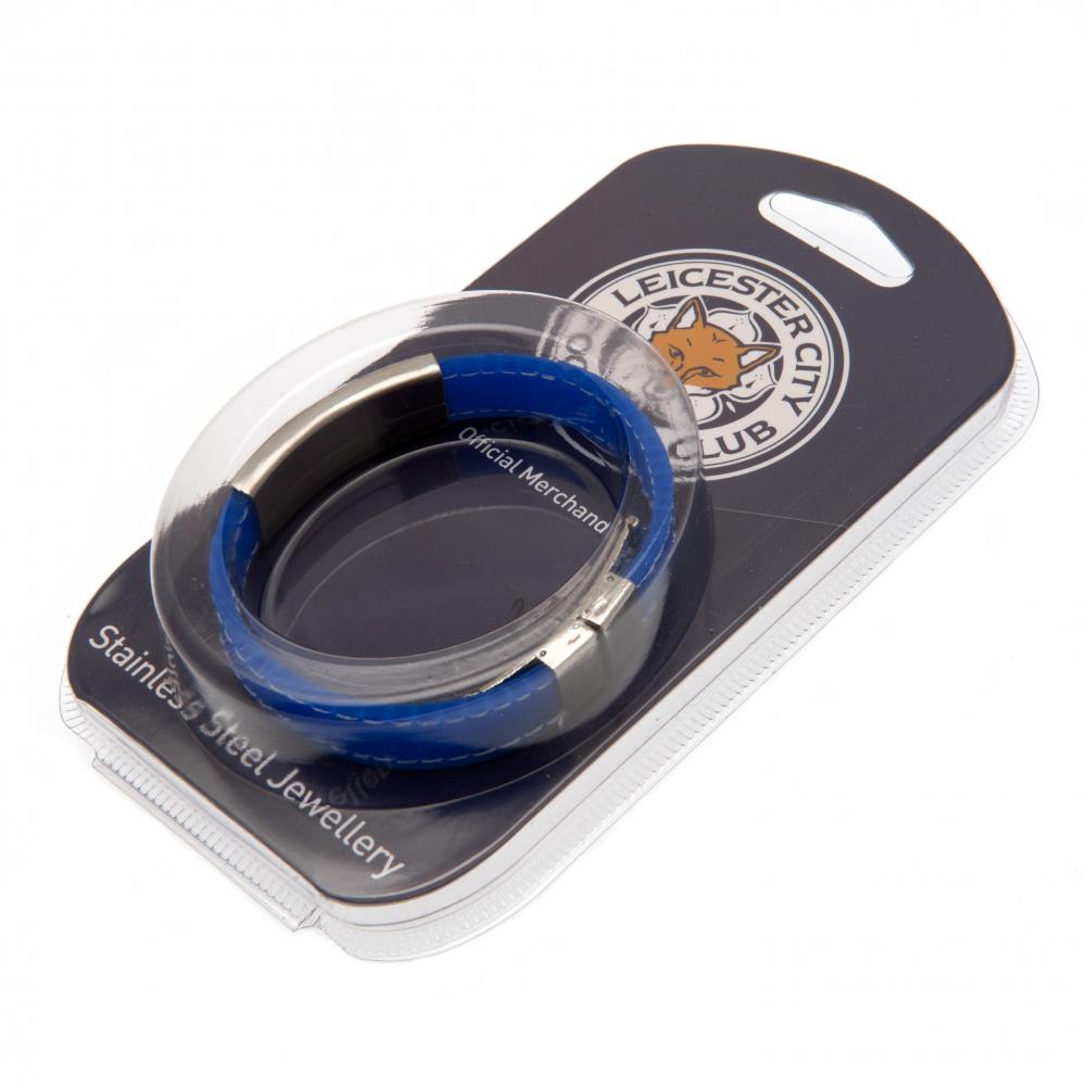 Leicester City FC Stitched Silicone Bracelet BL