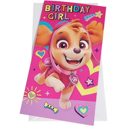 Paw Patrol Birthday Card Girl