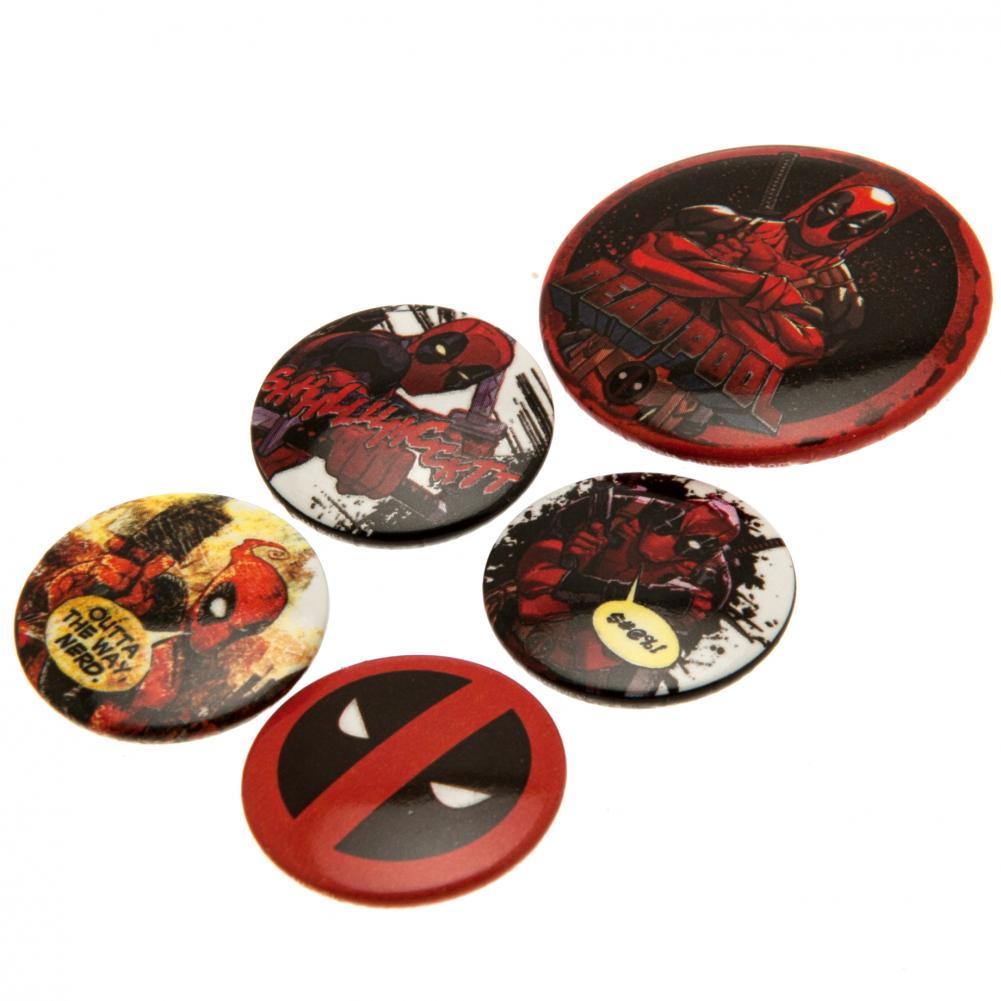 Deadpool Button Badge Set