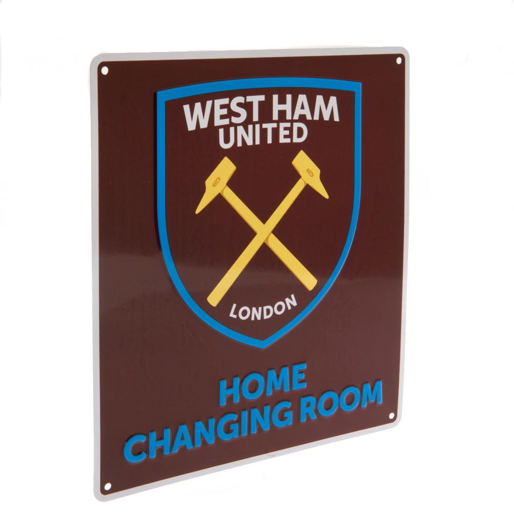West Ham United FC Home Changing Room Sign