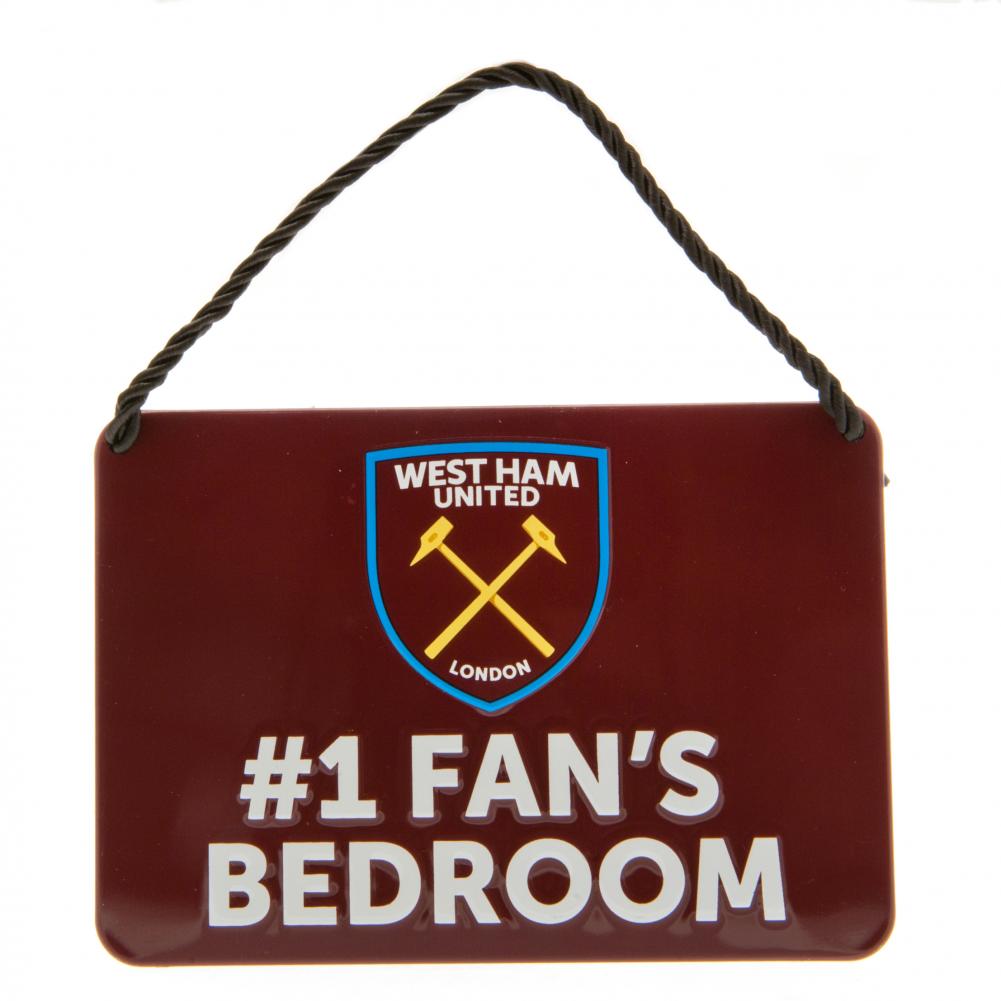 West Ham United FC Bedroom Sign No1 Fan