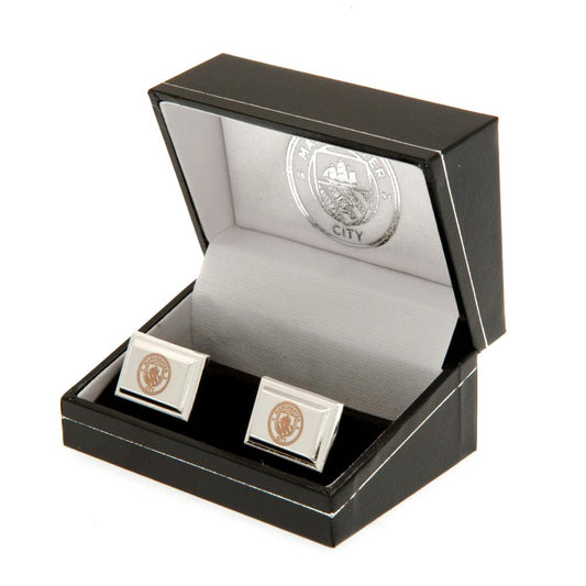 Manchester City FC Silver Plated Cufflinks