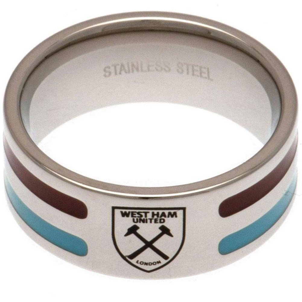 West Ham United FC Colour Stripe Ring Small