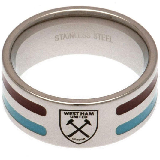 West Ham United FC Colour Stripe Ring Small