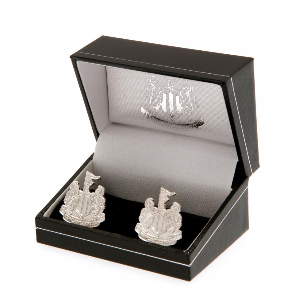 Newcastle United FC Silver Plated Formed Cufflinks