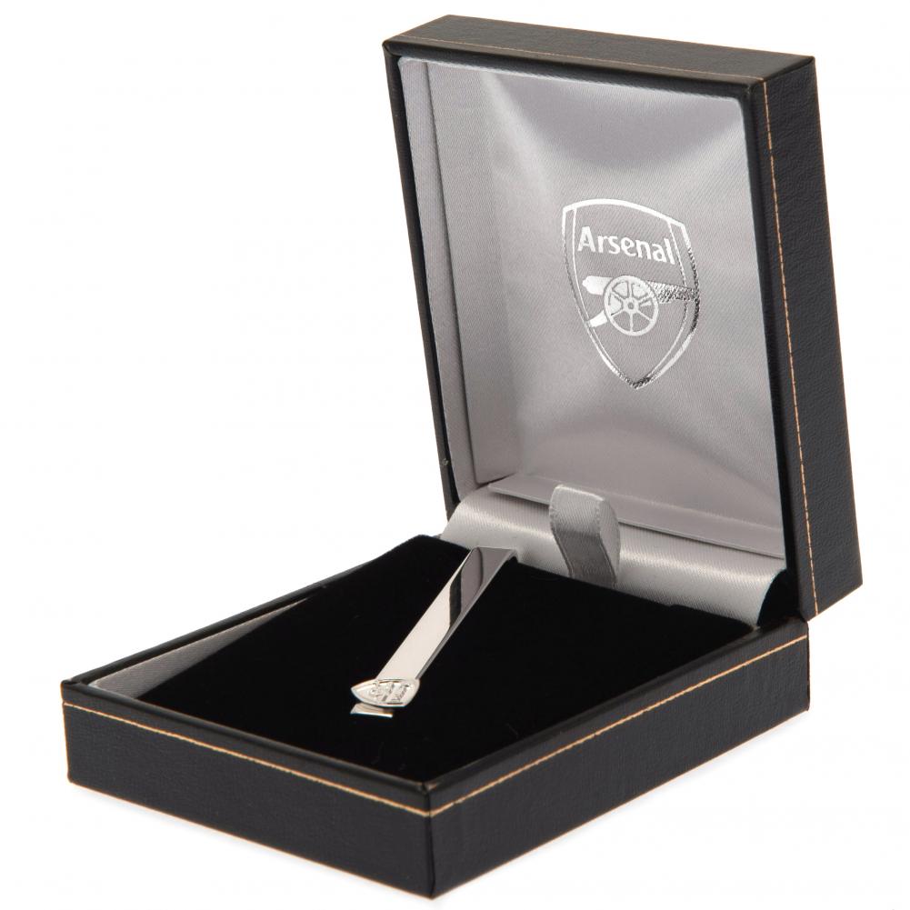 Arsenal FC Silver Plated Tie Slide
