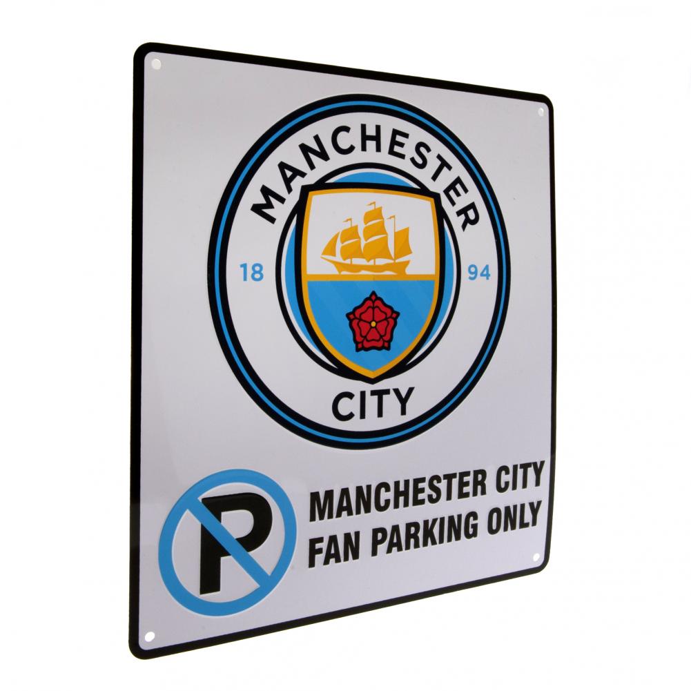 Manchester City FC No Parking Sign