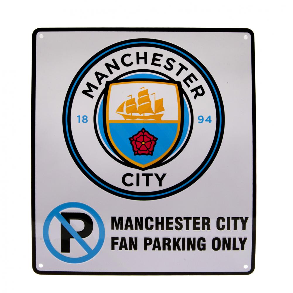 Manchester City FC No Parking Sign