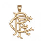 Rangers FC 9ct Gold Pendant Heavy Large