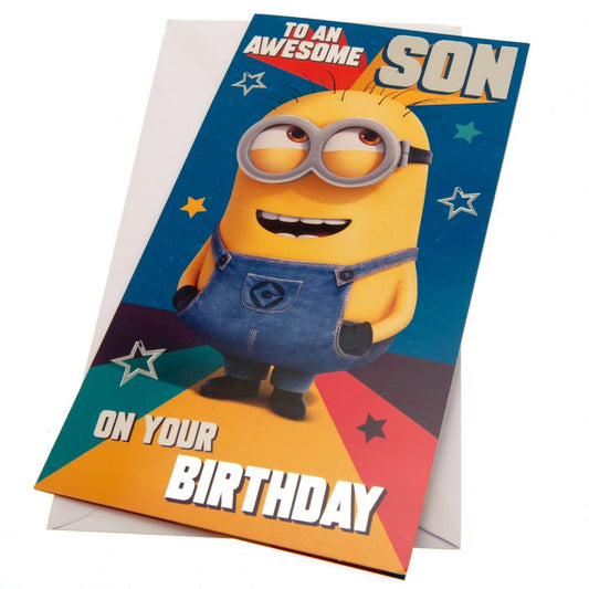 Despicable Me 3 Minion Birthday Card Son