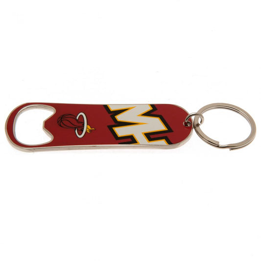 Miami Heat Bottle Opener Keychain