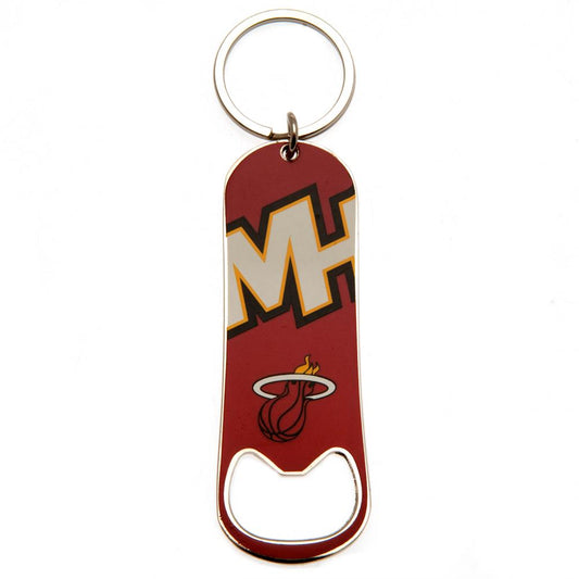 Miami Heat Bottle Opener Keychain