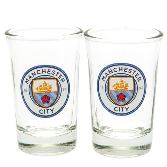 Manchester City FC 2pk Shot Glass Set