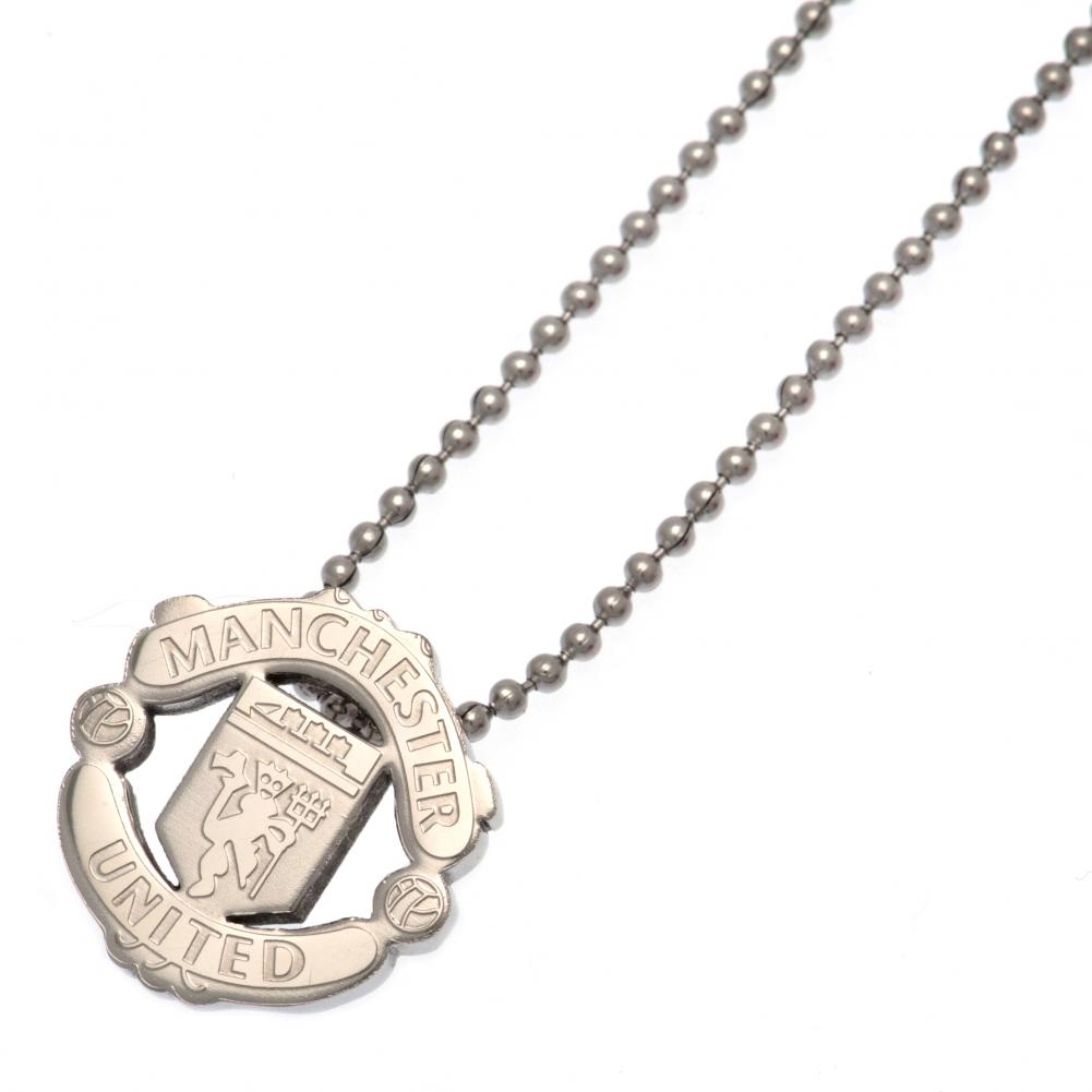 Manchester United FC Stainless Steel Pendant & Chain