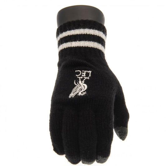 Liverpool FC Touchscreen Knitted Gloves Adult BK