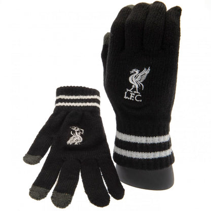 Liverpool FC Touchscreen Knitted Gloves Adult BK
