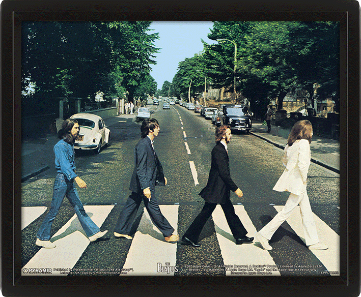 The Beatles Framed 3D Picture Abbey Road