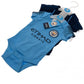 Manchester City FC 2 Pack Bodysuit 12-18 Mths NV