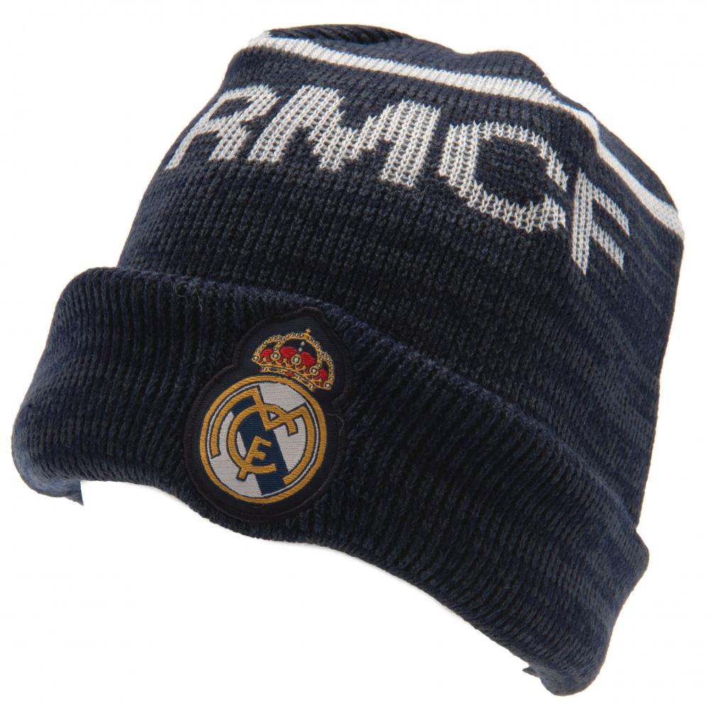 皇家马德里足球俱乐部袖口毛线帽