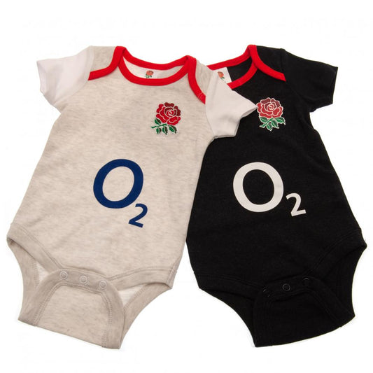 England RFU 2 Pack Bodysuit 6-9 Mths GR