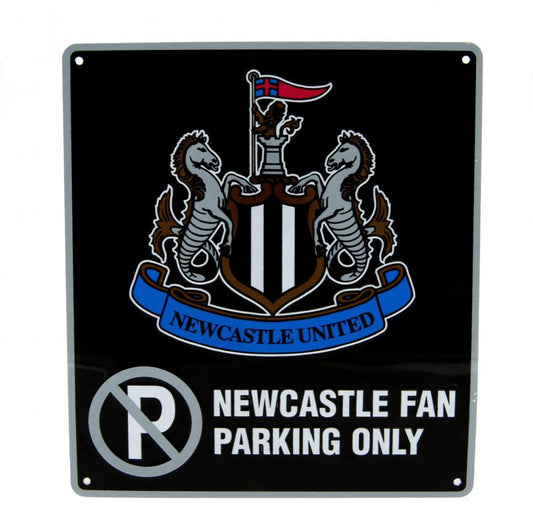 Newcastle United FC No Parking Sign