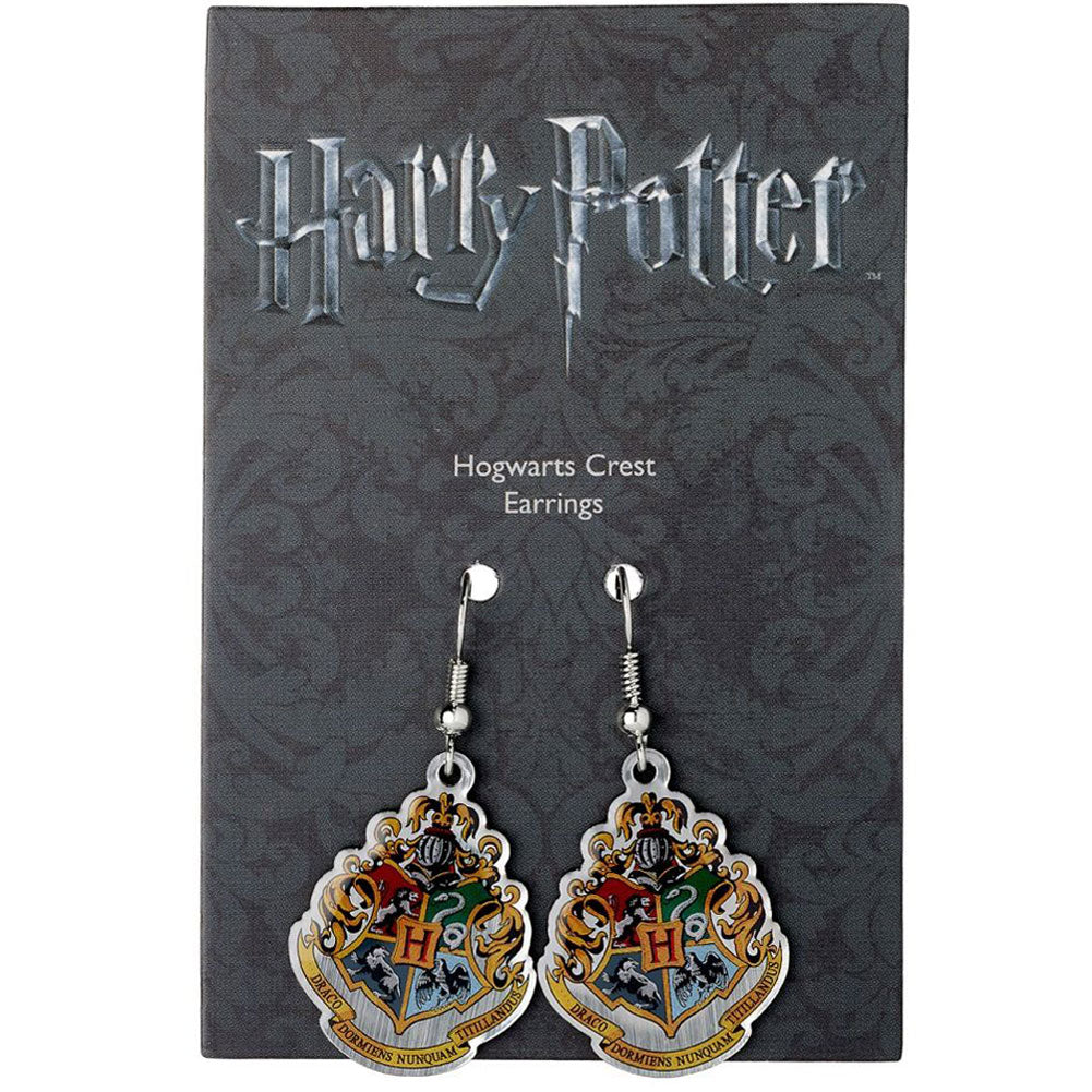 Harry Potter Silver Plated Earrings Hogwarts