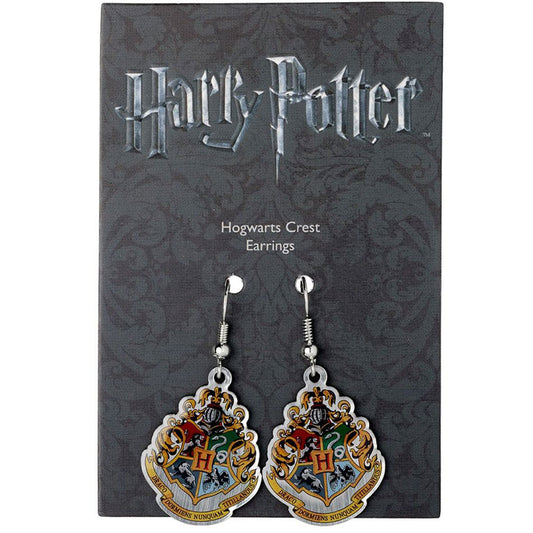 Harry Potter Silver Plated Earrings Hogwarts