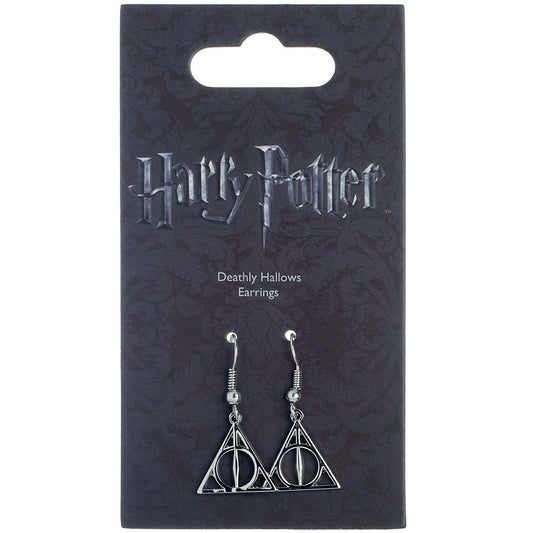 Harry Potter Silver Plated Earrings Deathly Hallows