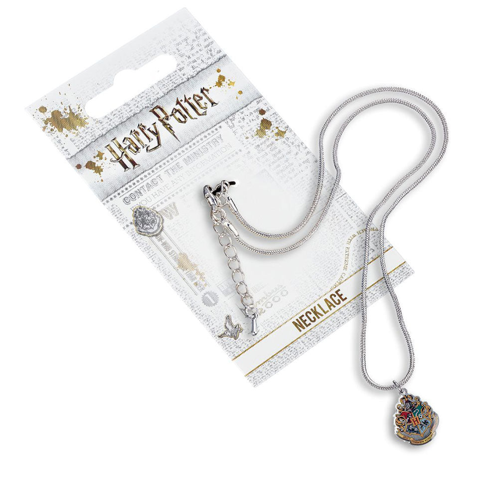 Harry Potter Silver Plated Necklace Hogwarts