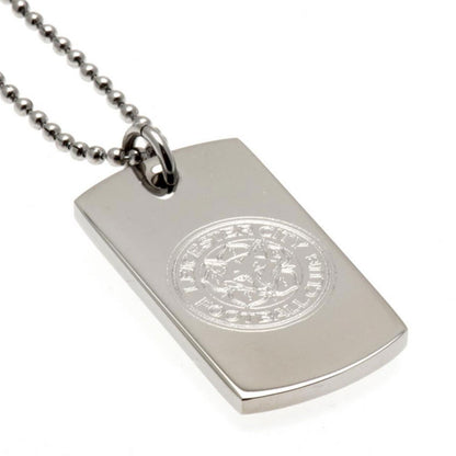 Leicester City FC Engraved Dog Tag & Chain