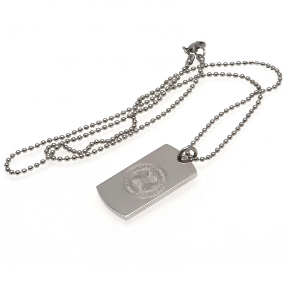 Celtic FC Engraved Dog Tag & Chain