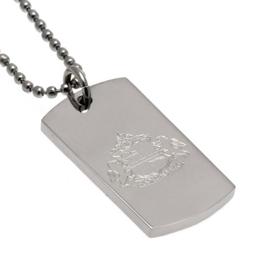 Sunderland AFC Engraved Dog Tag & Chain